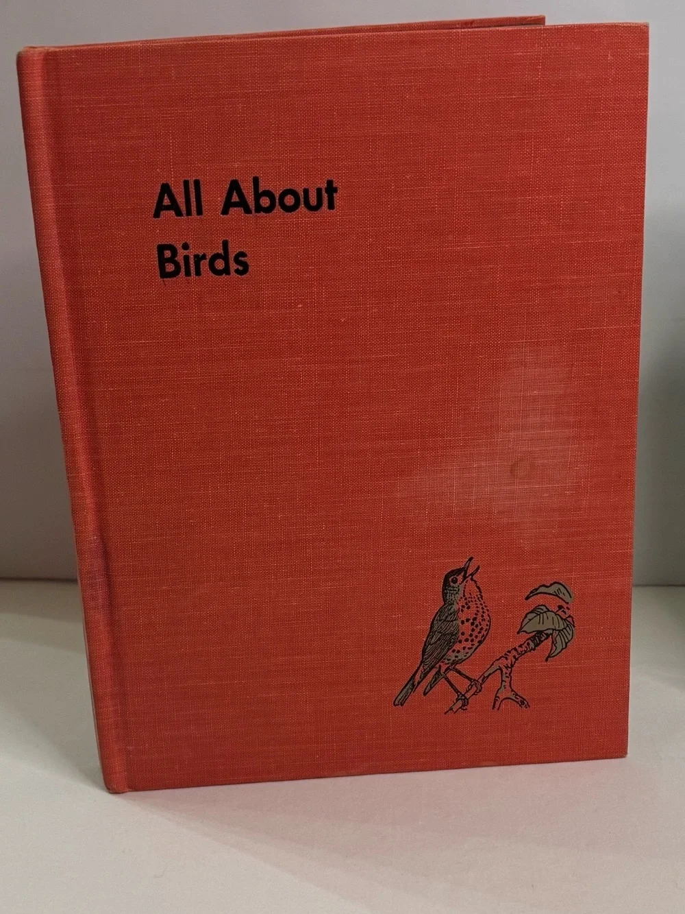 1960’s All About Birds Red &Fish Hardcover Books - Classic Bird & Fish Guide